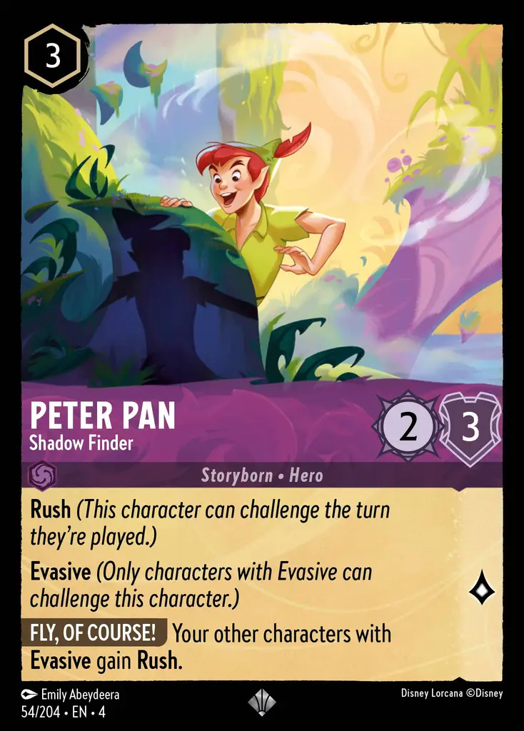 Peter Pan Shadow Finder Lorcana Card Lorcana Gg