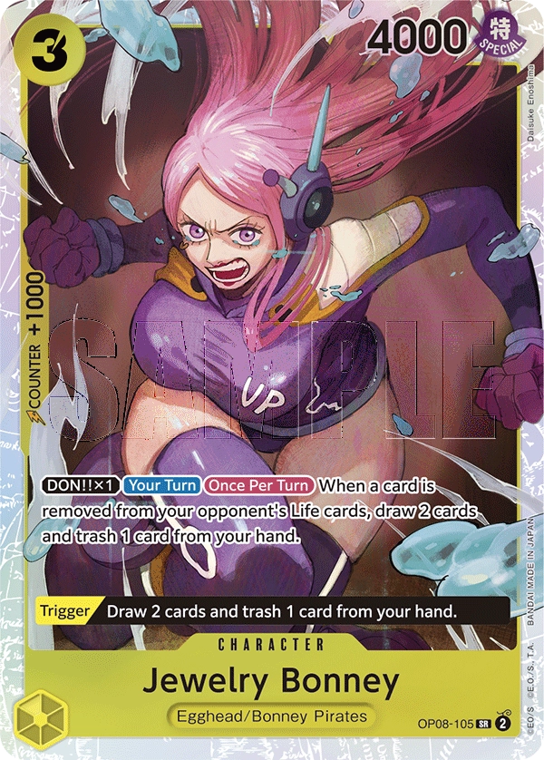 OP08 105 Jewelry Bonney One Piece Card Game Card OnePiece Gg