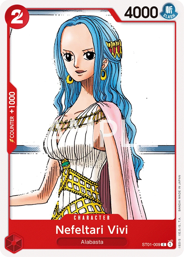 ST01 009 Nefeltari Vivi One Piece Card Game Card OnePiece Gg