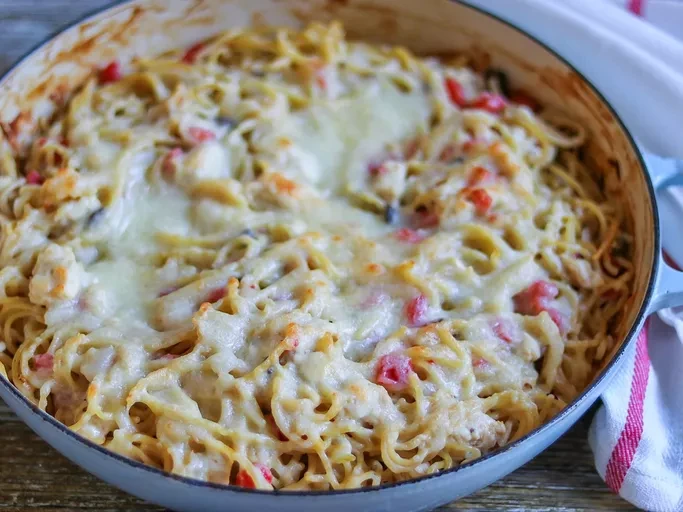 Easy Mexican Chicken Spaghetti