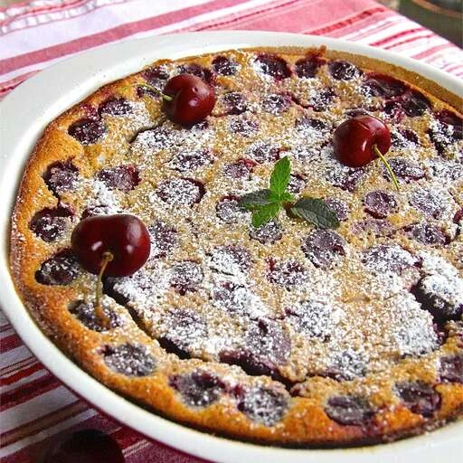 Brandied Cherry Clafouti