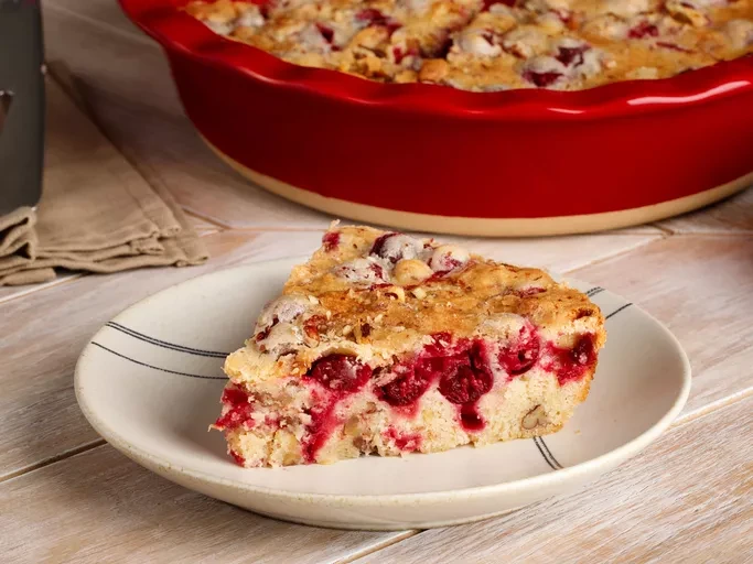 Crustless Cranberry Pie