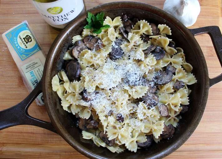 Pasta with Baby Bella Mushrooms