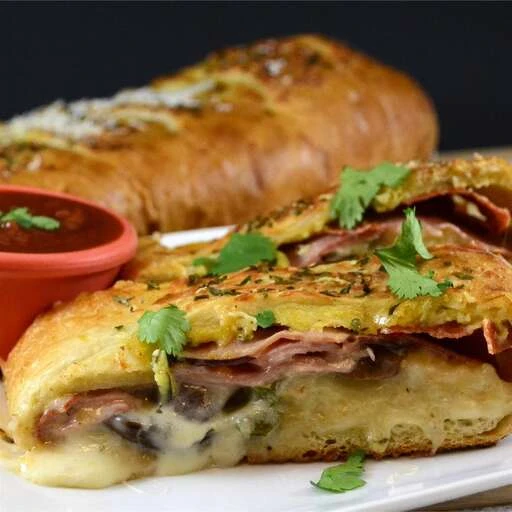 Meat and Veggie Stromboli