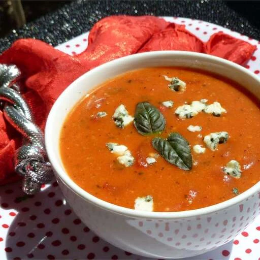 Cream of Tomato Gorgonzola Soup