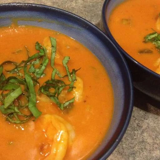 Spicy Coconut Shrimp Bisque