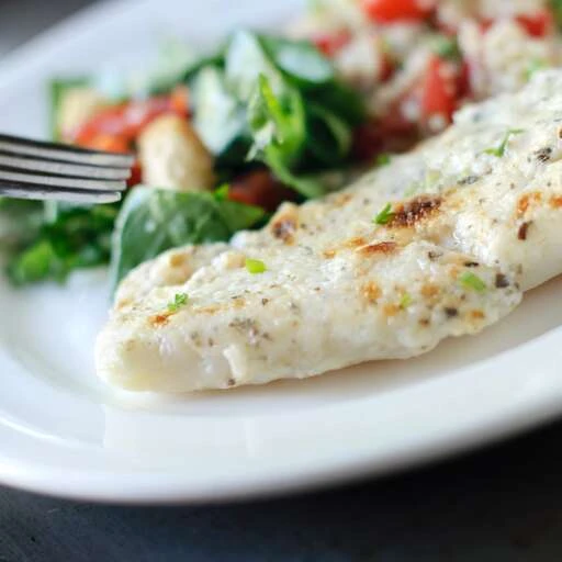 Healthier Broiled Tilapia Parmesan