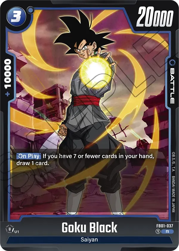 FB01-037 Goku Black Dragon Ball Super Card Game Fusion World Card ...