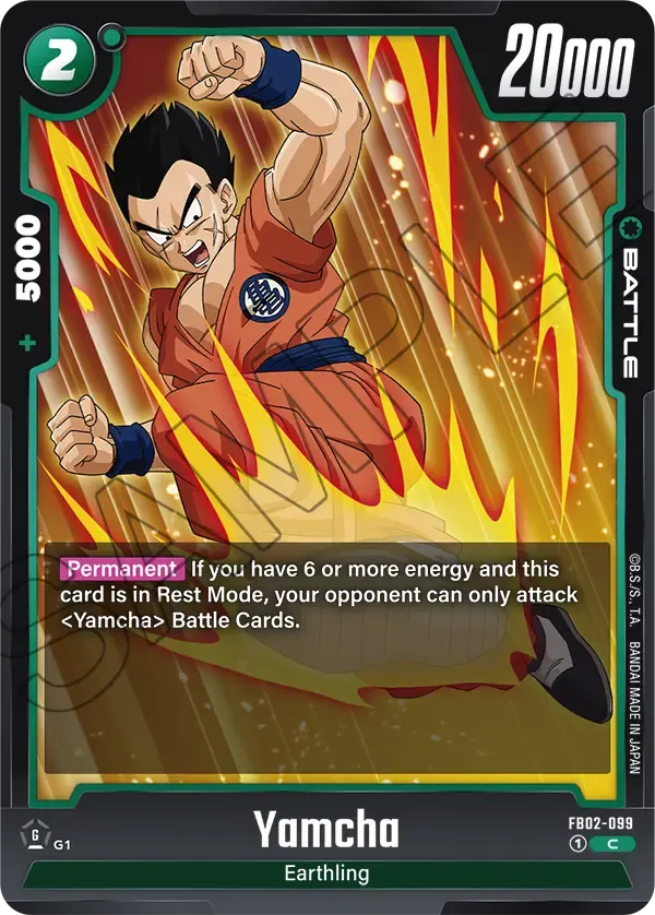 Yamcha Dragon Ball Super Card Game Fusion World Card