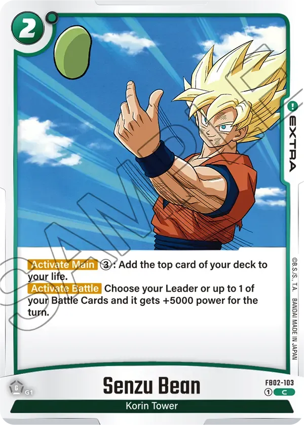 FB02-103 Senzu Bean Dragon Ball Super Card Game Fusion World Card ...