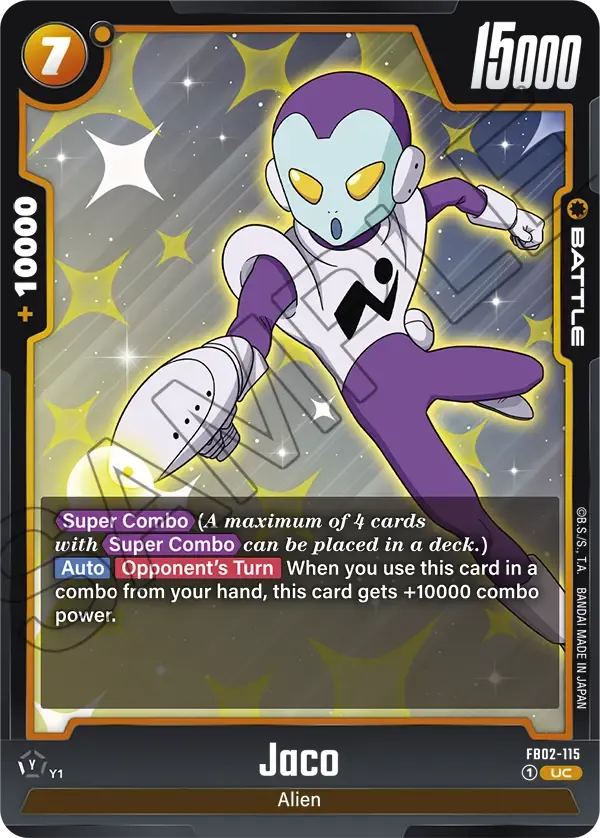 Jaco Dragon Ball Super Card Game Fusion World Card | DragonBall.gg