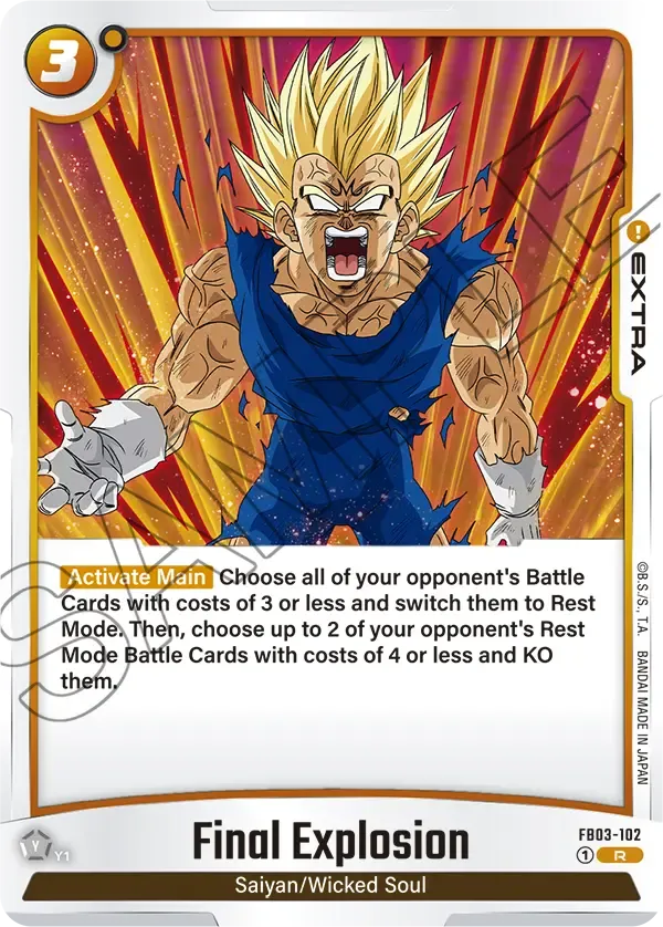 FB03-102 Final Explosion Dragon Ball Super Card Game Fusion World Card ...