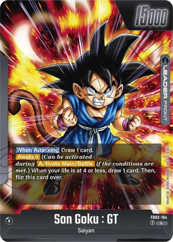 Son Goku : GT Dragon Ball Super Card Game Fusion World Card | DragonBall.gg