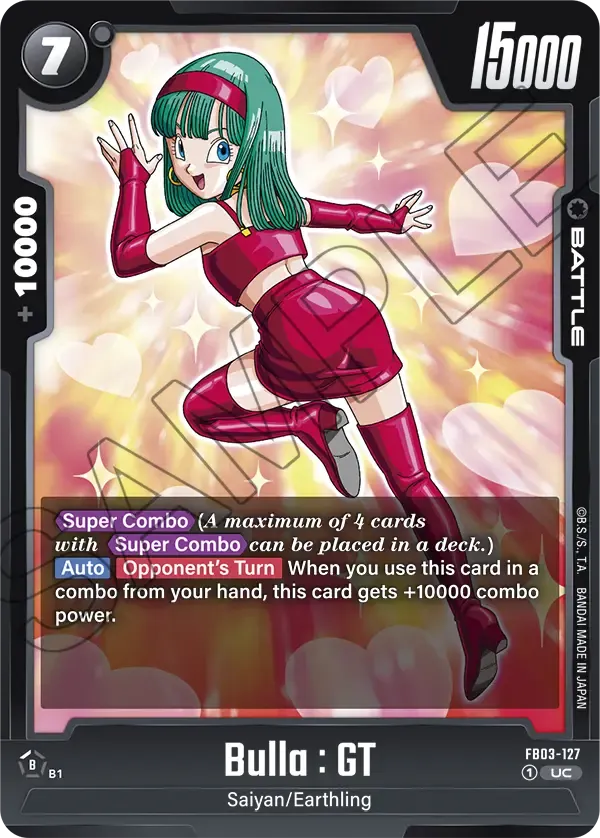 Bulla : GT Dragon Ball Super Card Game Fusion World Card | Dragon Ball ...