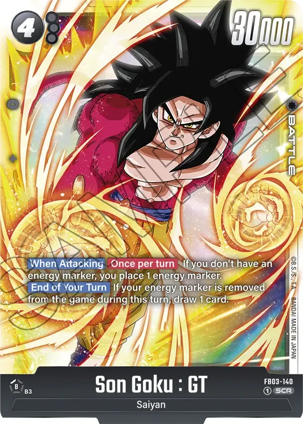 Son Goku : GT Dragon Ball Super Card Game Fusion World Card | Dragon ...