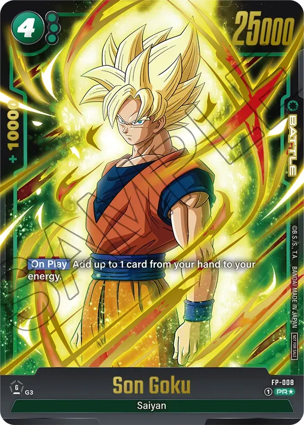 Son Goku Dragon Ball Super Card Game Fusion World Card