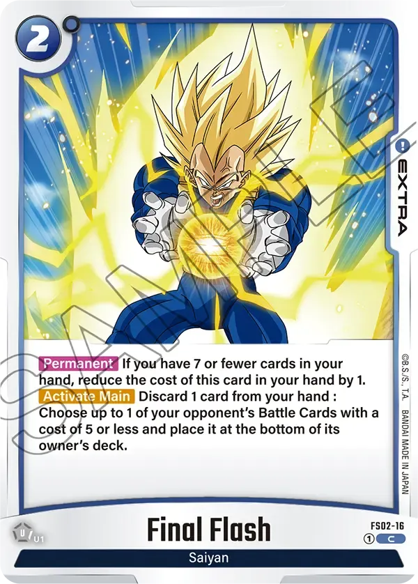 FS02-16 Final Flash Dragon Ball Super Card Game Fusion World