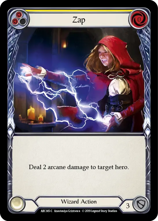 ARC145-RF Zap Card - Flesh and Blood TCG