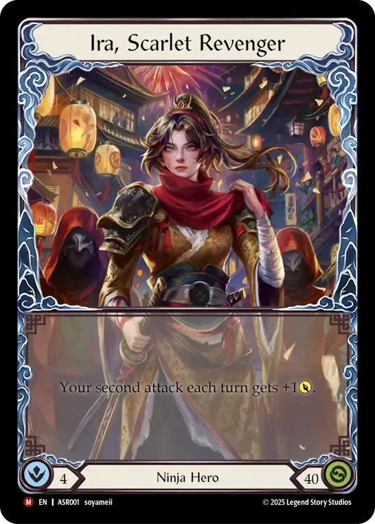 ASR001-RF Ira, Scarlet Revenger Card - Flesh and Blood TCG