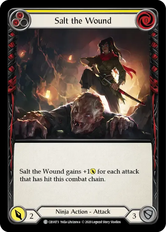 贅沢品 Flesh - Card Wound the Salt CRU073-RF and TCG Blood その他