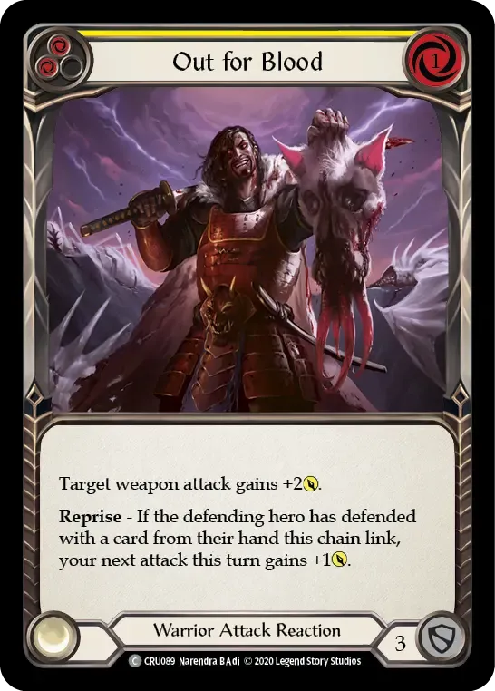 【オープニング大セール】 Out CRU089 for TCG Blood and Flesh - Card Blood カードダスその他
