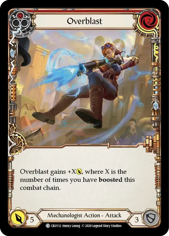 CRU112-RF Overblast Card - Flesh and Blood TCG