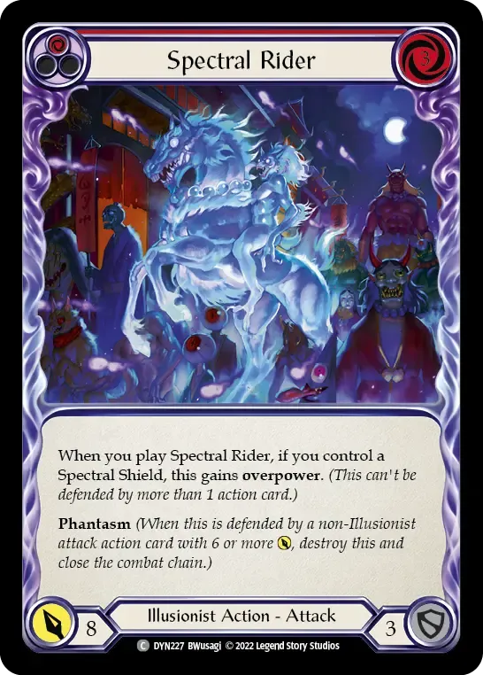DYN227-RF Spectral Rider Card - Flesh and Blood TCG