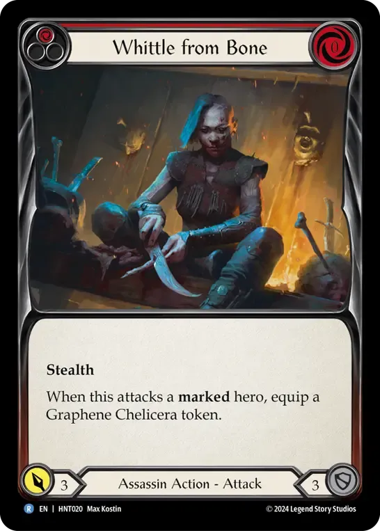HNT020-RF Whittle from Bone Card - Flesh and Blood TCG