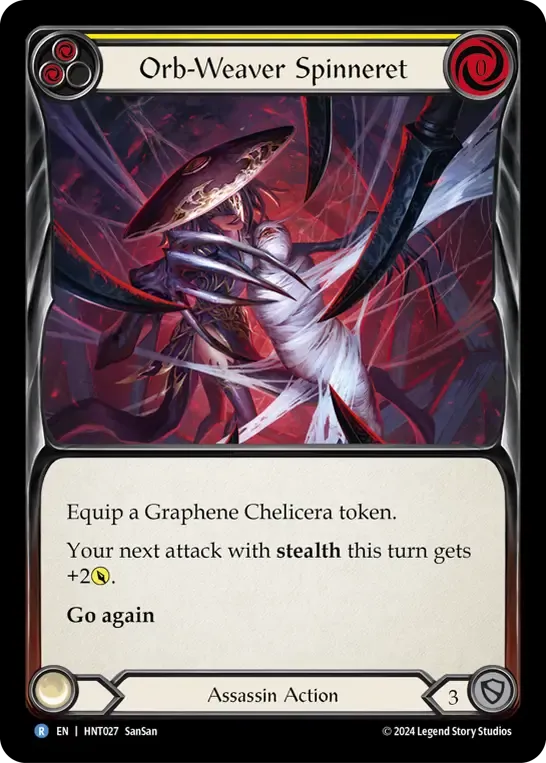 HNT027-RF Orb-Weaver Spinneret Card - Flesh and Blood TCG