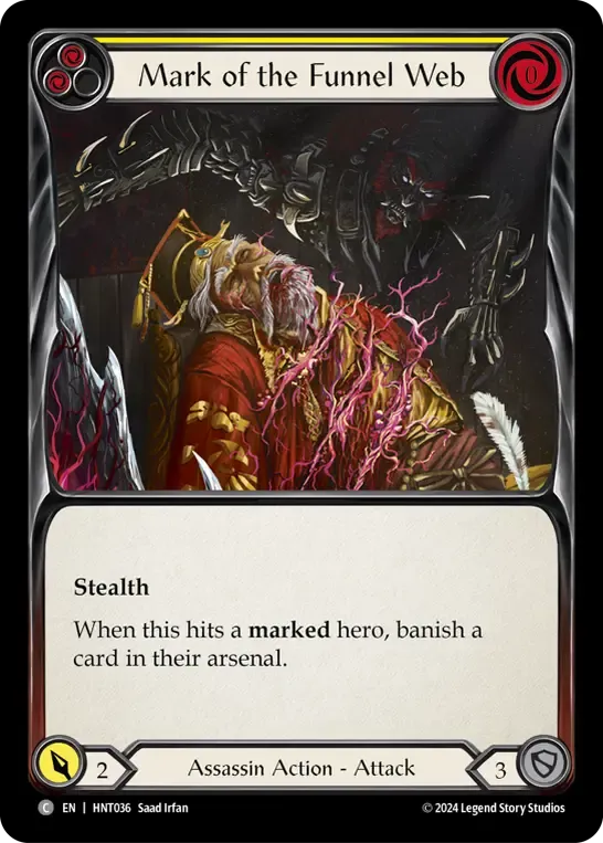 HNT036-RF Mark of the Funnel Web Card - Flesh and Blood TCG