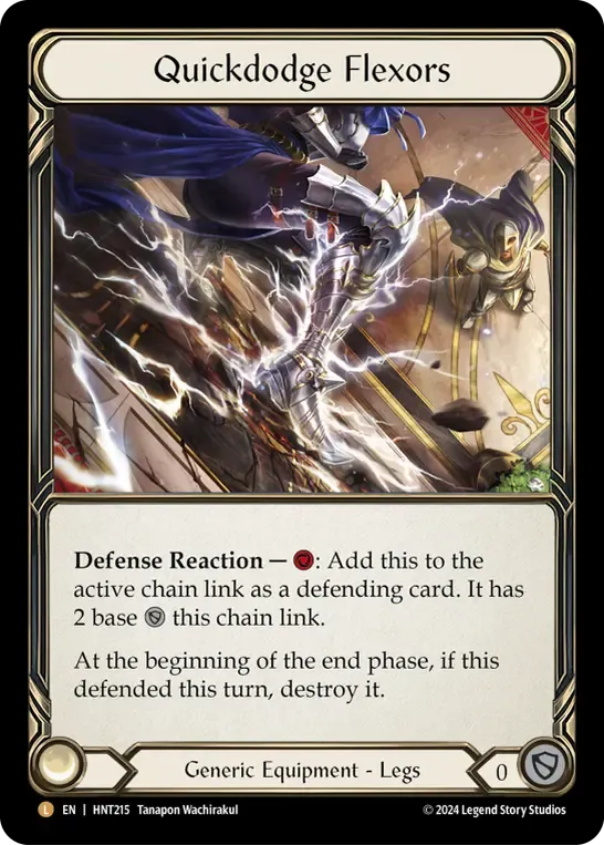 HNT215-CF Quickdodge Flexors Card - Flesh and Blood TCG HNT215-CF Quickdodge Flexors Card - Flesh and Blood TCG