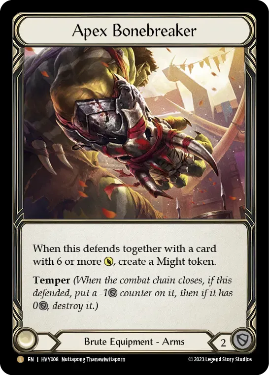 【超特価】 - Card Bonebreaker Apex HVY008-RF Flesh TCG Blood and その他