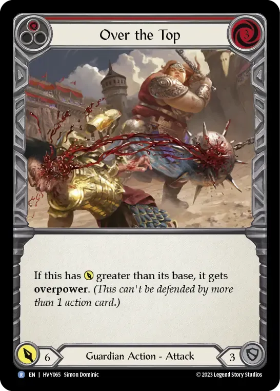 HVY065-RF Over the Top Card - Flesh and Blood TCG