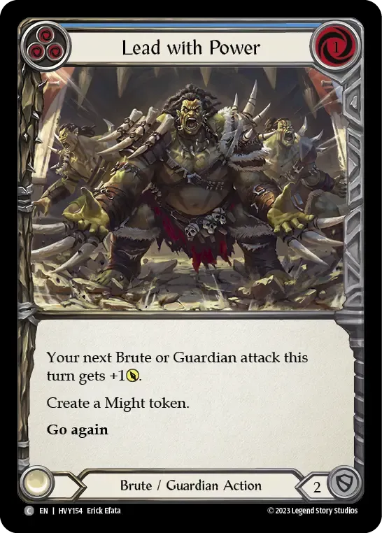 HVY154-RF Lead with Power Card - Flesh and Blood TCG
