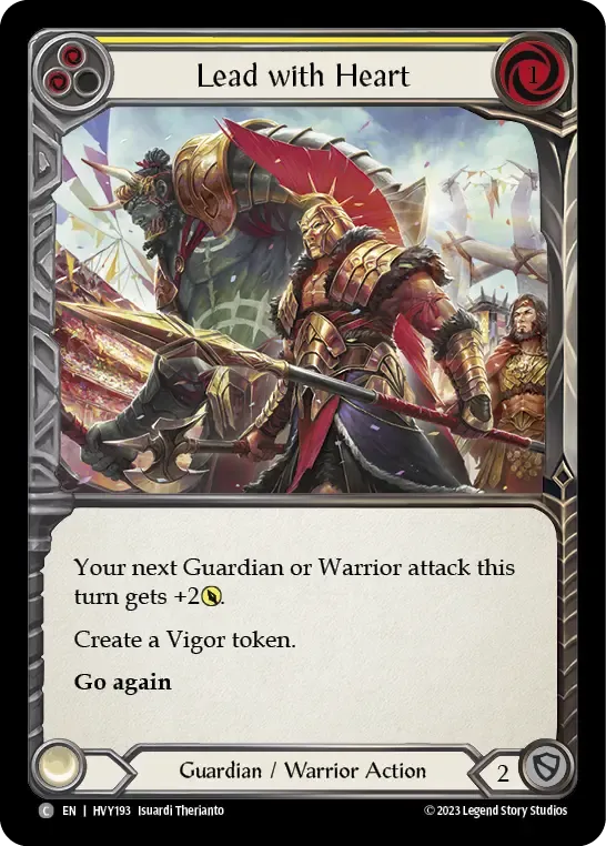 HVY193-RF Lead with Heart Card - Flesh and Blood TCG HVY193-RF Lead with Heart Card - Flesh and Blood TCG