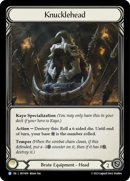 KYO003 Knucklehead Card - Flesh and Blood TCG