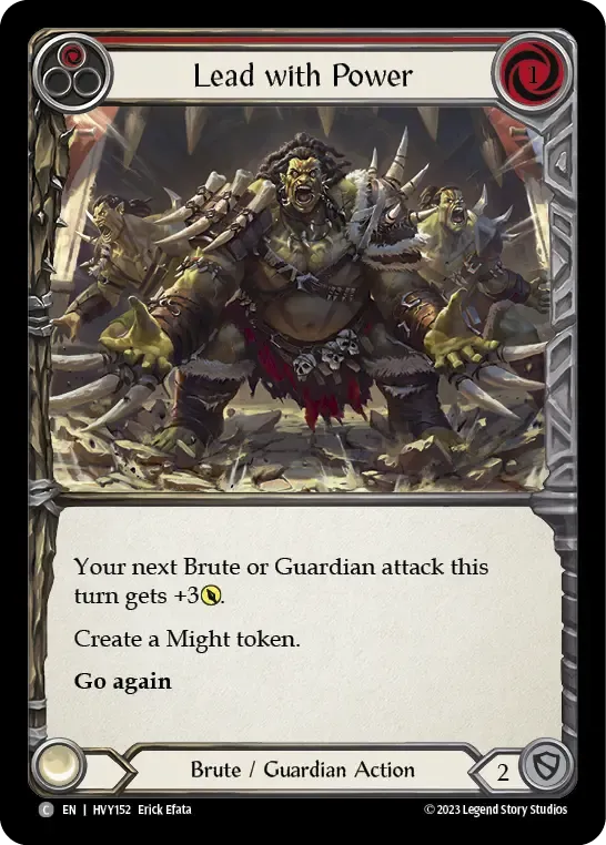 KYO013 Lead with Power Card - Flesh and Blood TCG
