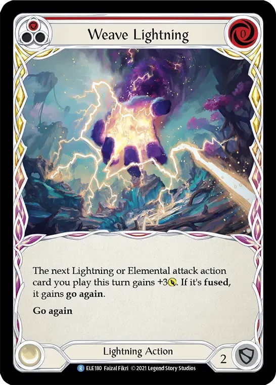 LGS075-RF Weave Lightning Card - Flesh and Blood TCG