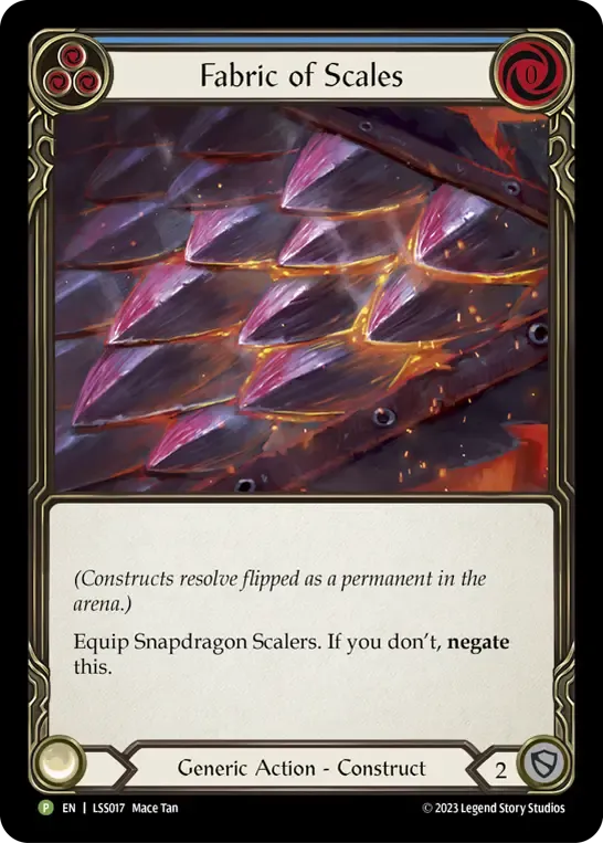 LSS017-CF Fabric of Scales Card - Flesh and Blood TCG