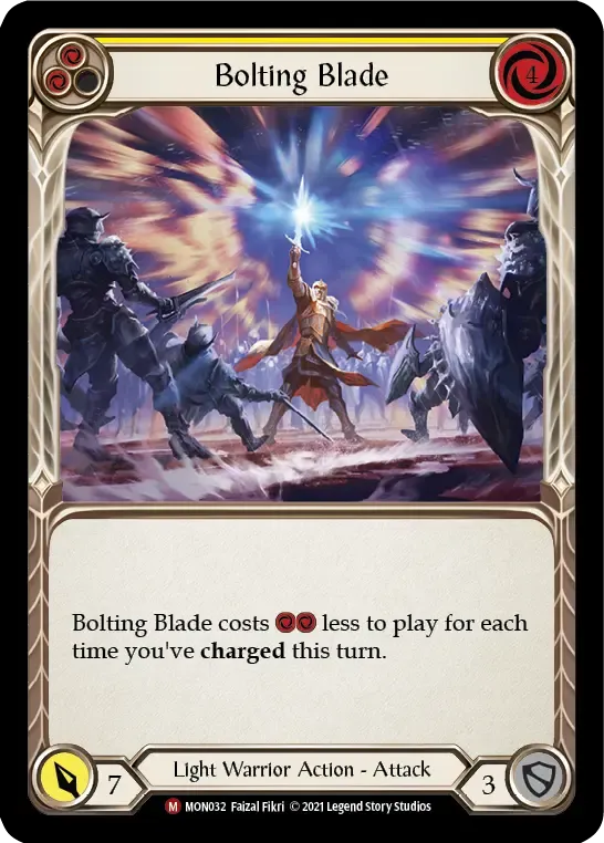 MON032-RF Bolting Blade Card - Flesh and Blood TCG MON032-RF Bolting Blade Card - Flesh and Blood TCG