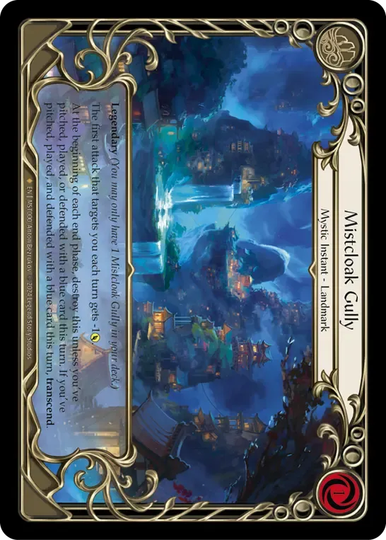 MST000-CF Mistcloak Gully Card - Flesh and Blood TCG
