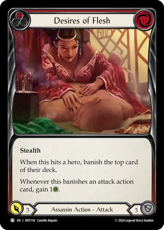 NUU009 Desires of Flesh Card - Flesh and Blood TCG