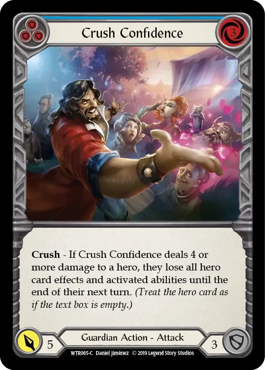 R-WTR065-RF Crush Confidence Card - Flesh and Blood TCG