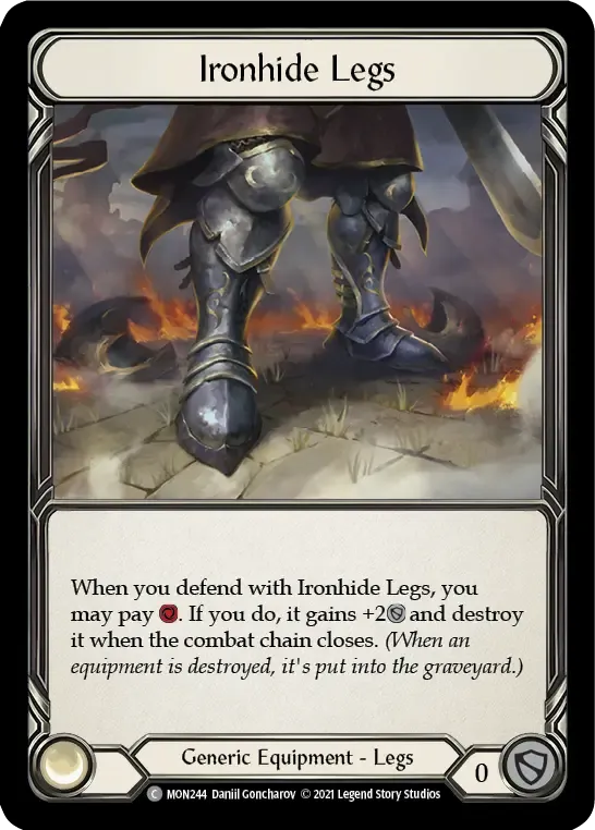 RVD006-RF Ironhide Legs Card - Flesh and Blood TCG