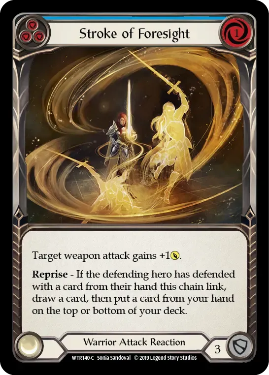 U-WTR140-RF Stroke of Foresight Card - Flesh and Blood TCG