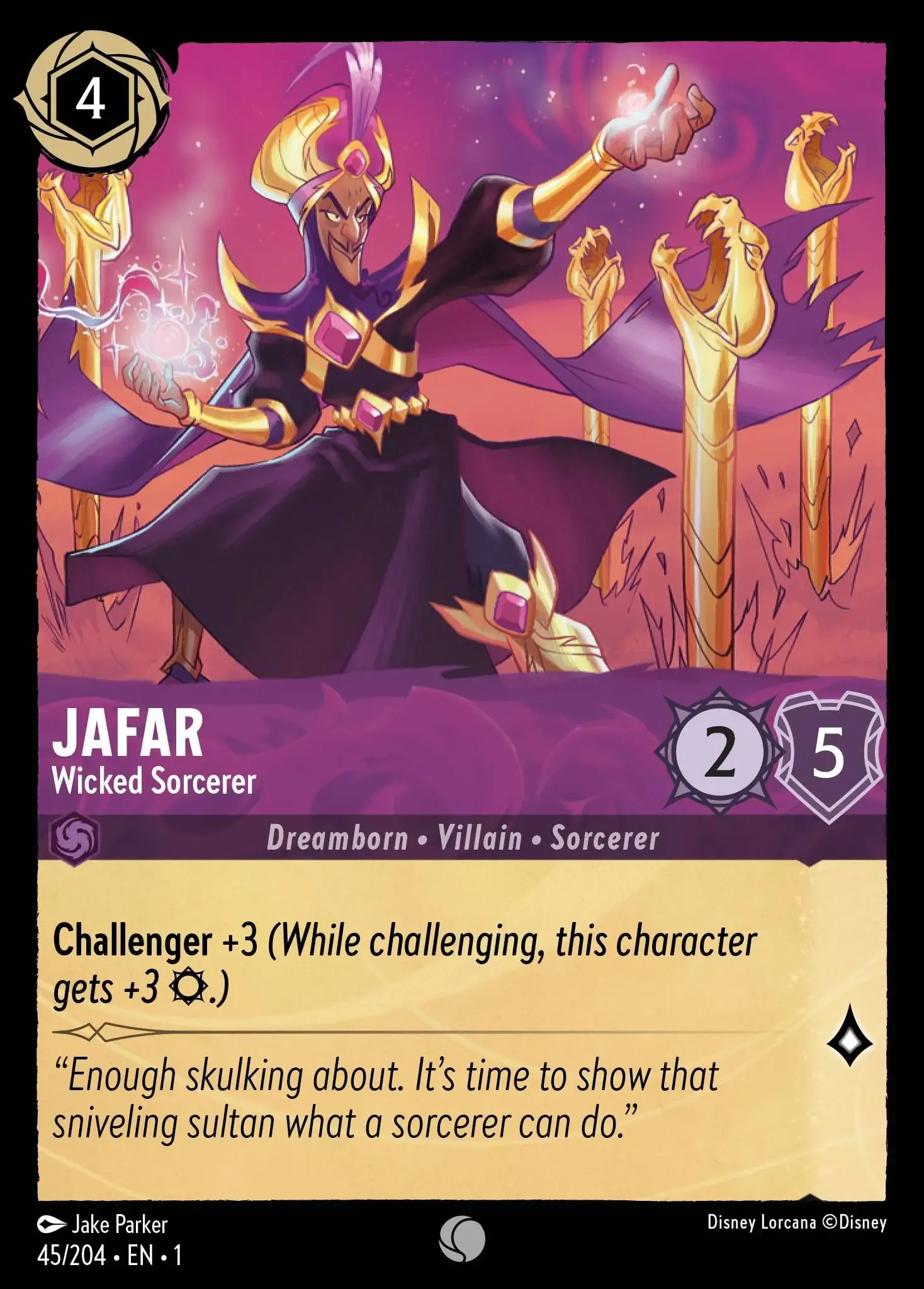 Jafar - Striking Illusionist Lorcana Card