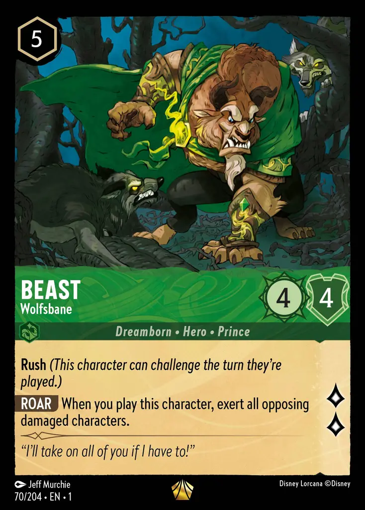 Beast - Tragic Hero Lorcana Card