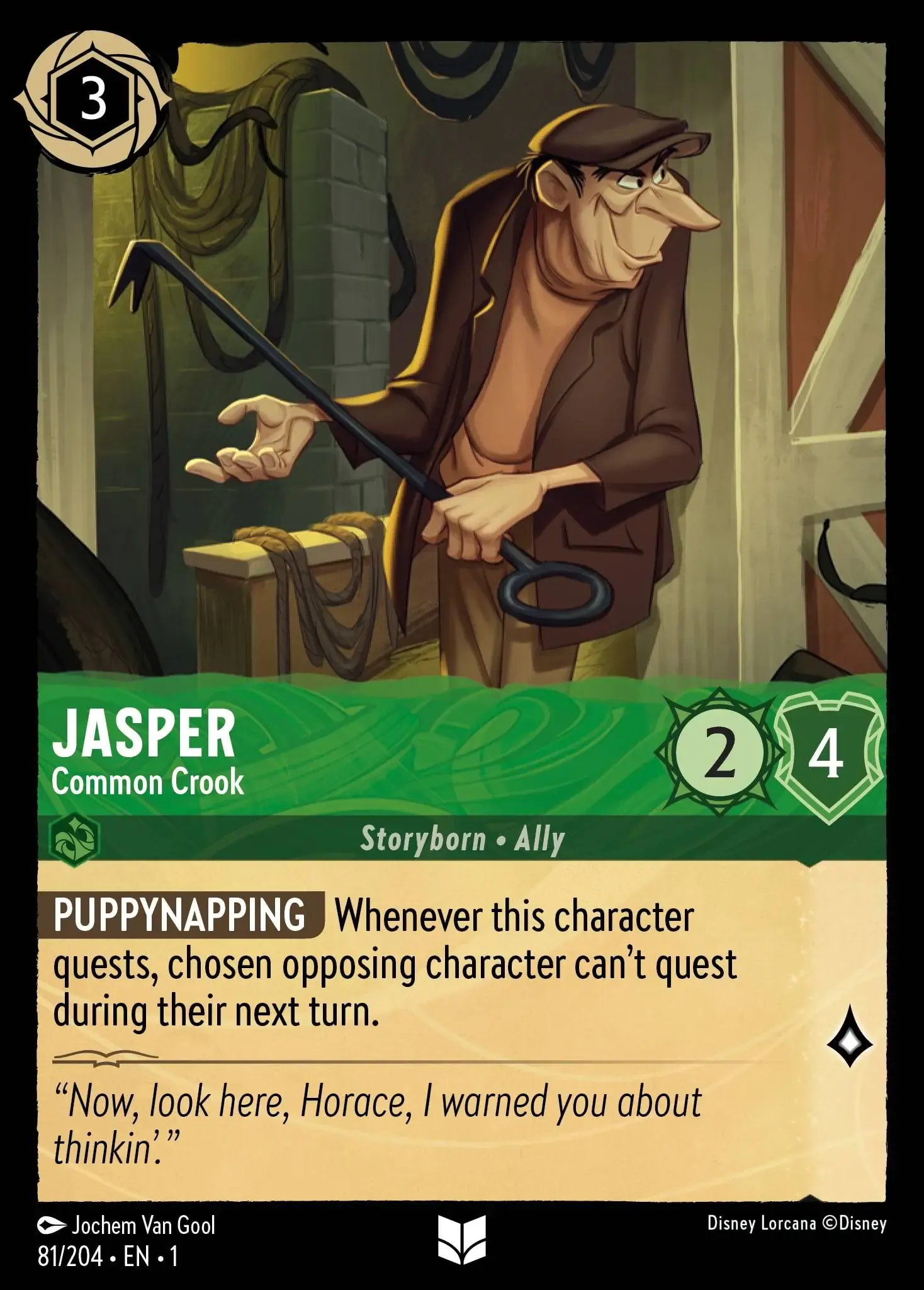 Jasper - Common Crook Lorcana Card | Lorcana.gg