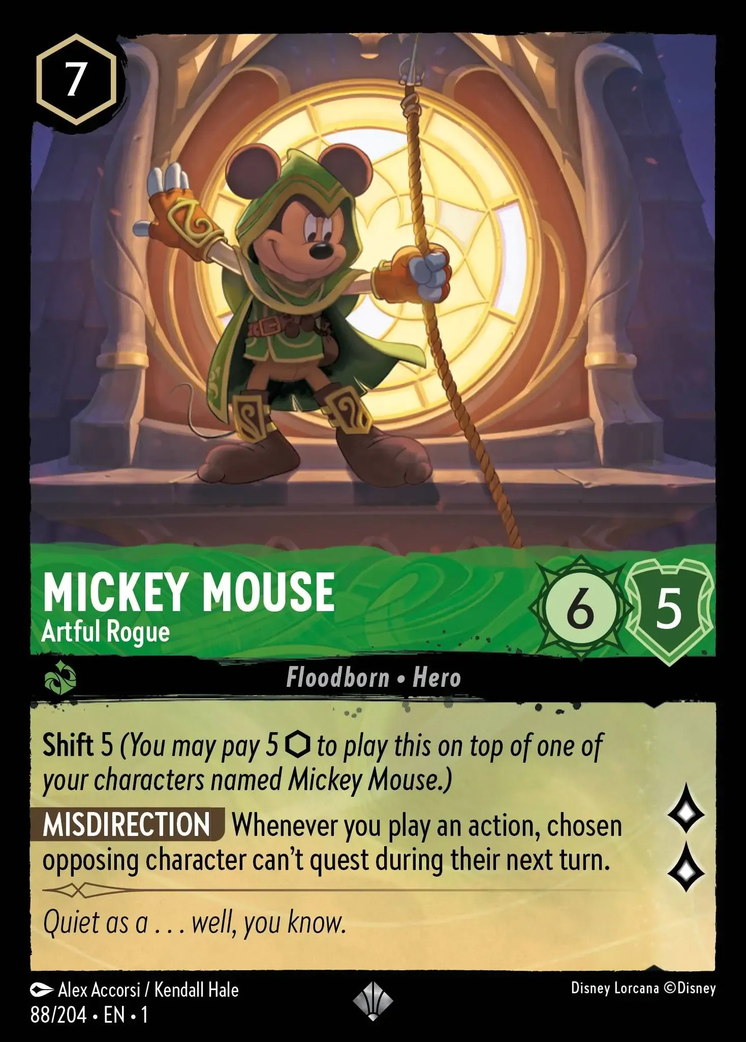 Mickey Mouse - Wayward Sorcerer Lorcana Card