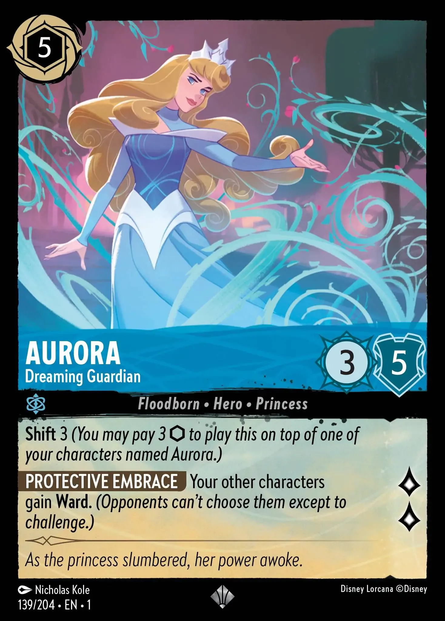 Aurora - Dreaming Guardian Lorcana Card
